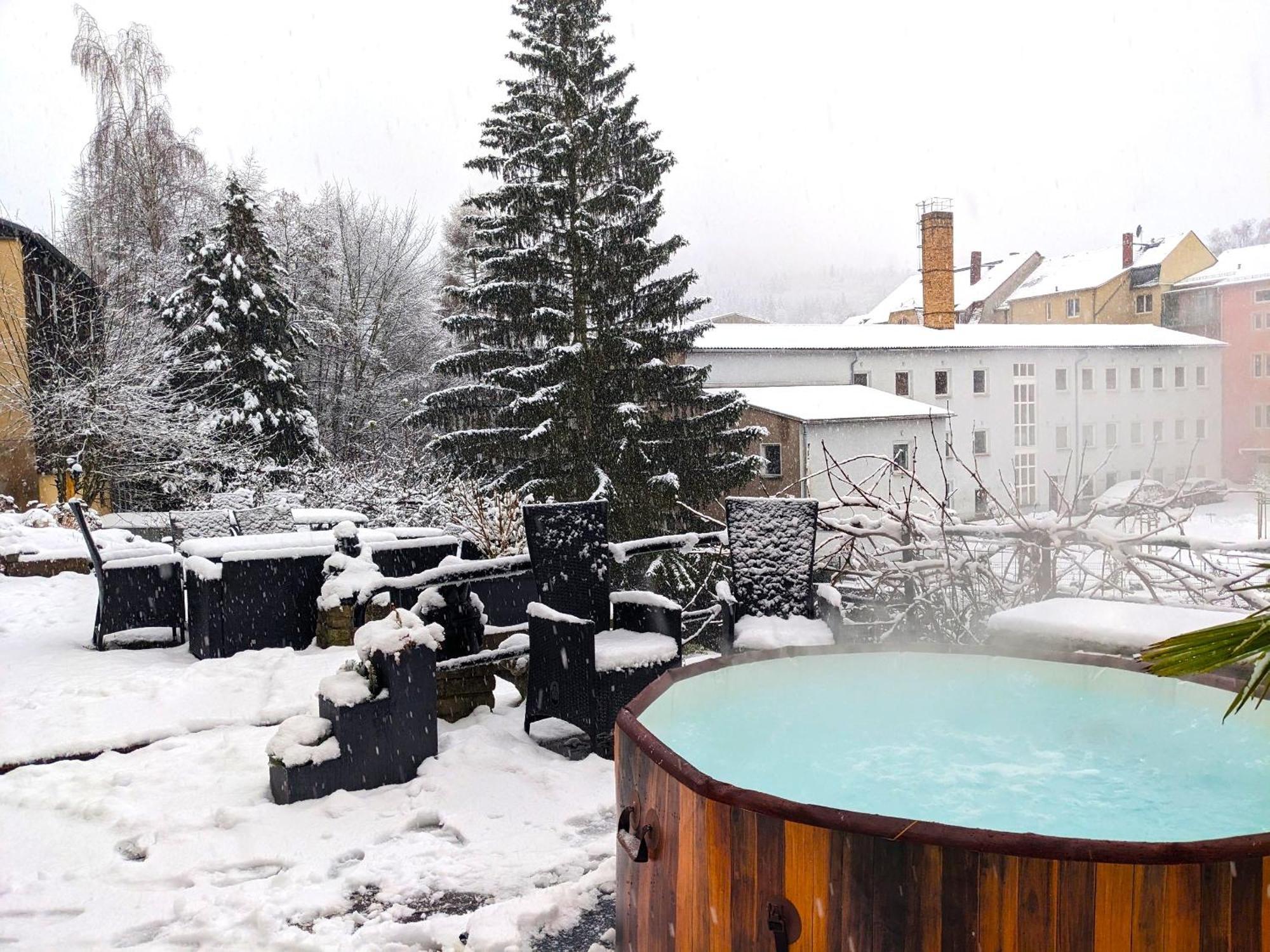 F2 - Urlaubsmagie Sauna, Whirlpool, Pool & Garten 세브니츠 외부 사진