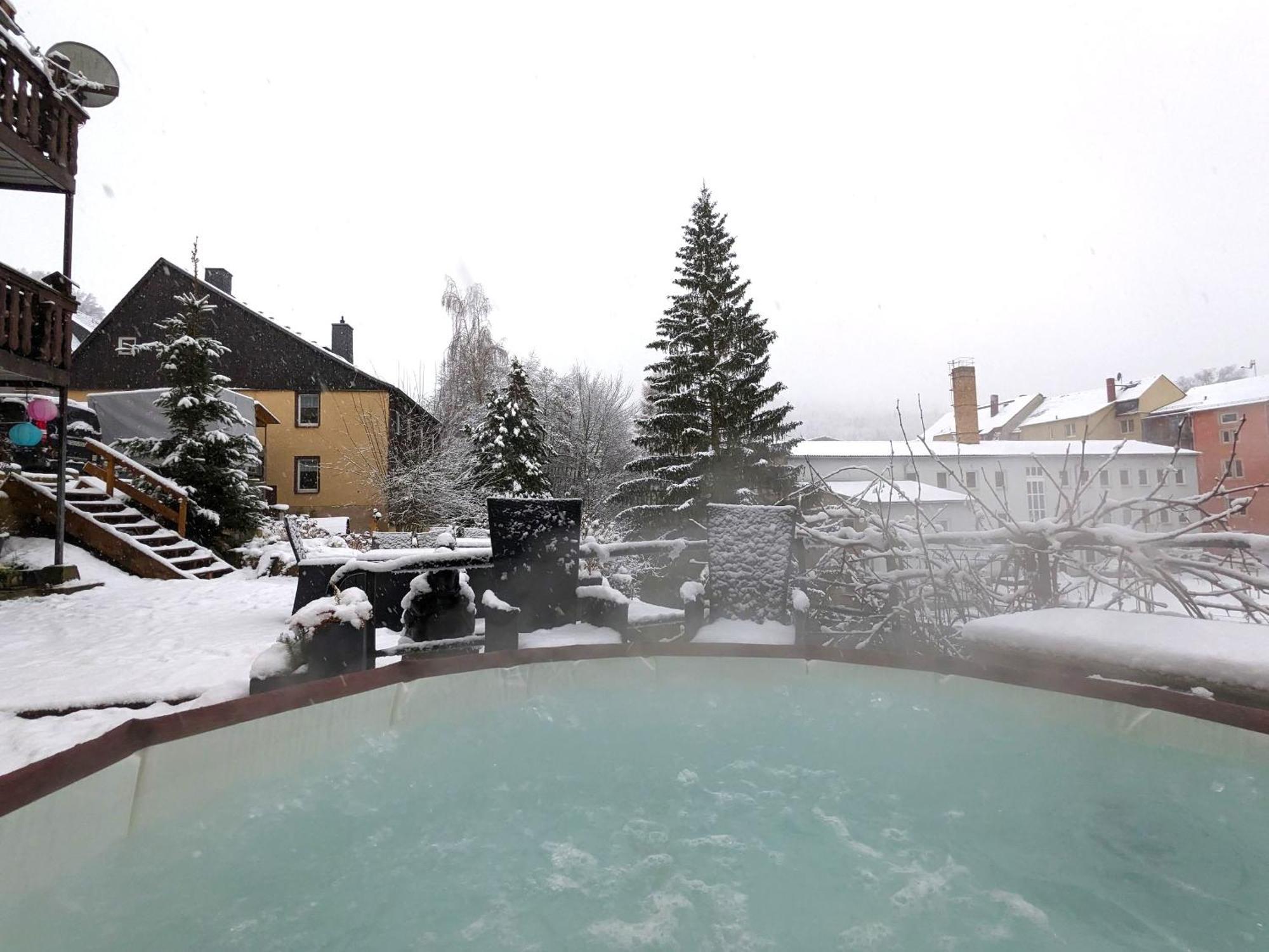 F2 - Urlaubsmagie Sauna, Whirlpool, Pool & Garten 세브니츠 외부 사진