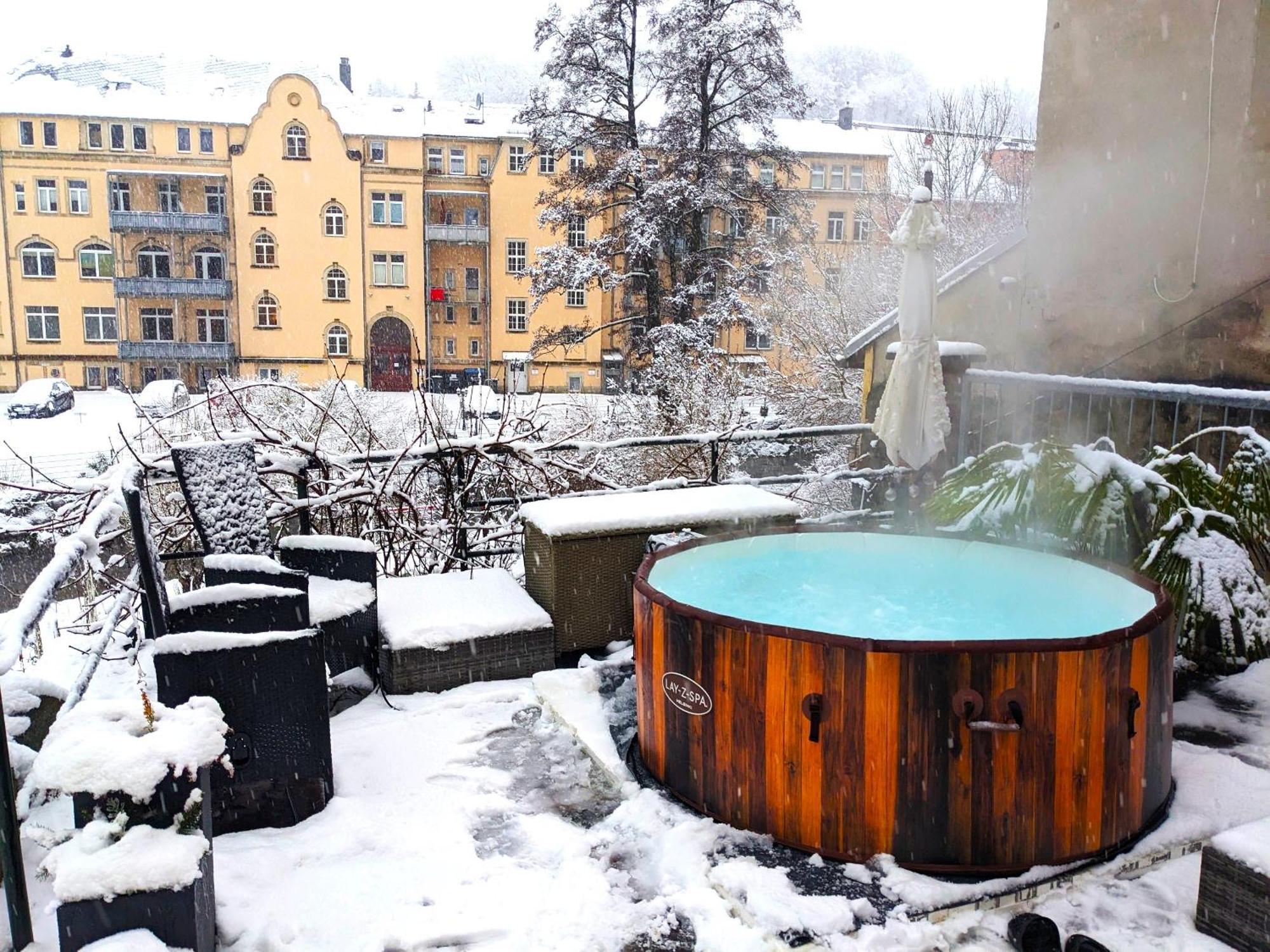 F2 - Urlaubsmagie Sauna, Whirlpool, Pool & Garten 세브니츠 외부 사진