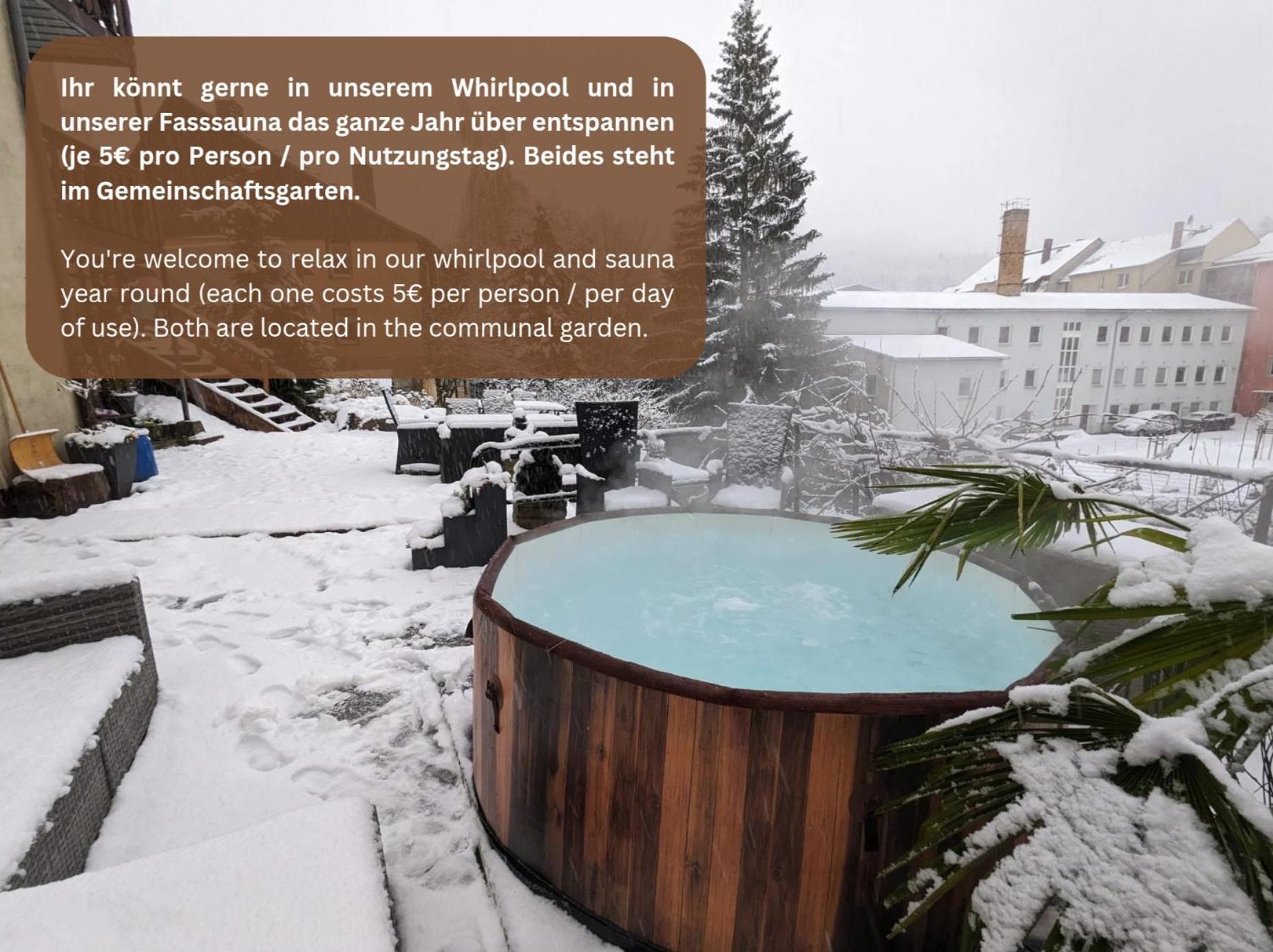 F2 - Urlaubsmagie Sauna, Whirlpool, Pool & Garten 세브니츠 외부 사진